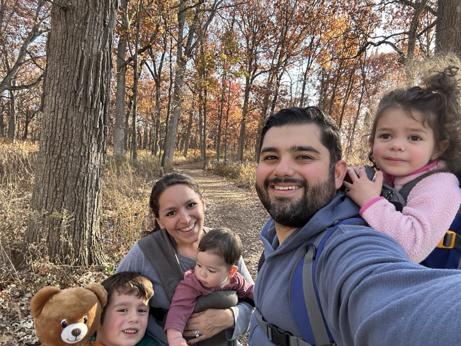 Jose and family at Morton Arboretum